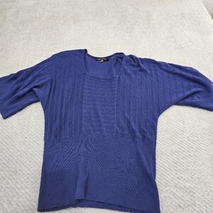 Cable & Gauge Royal Blue Knit Top